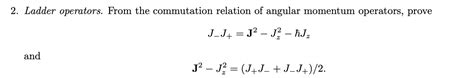 Image result for Commutation Relations of Ladder Operators