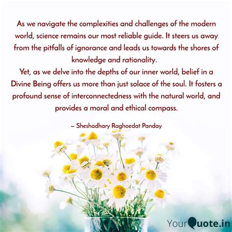 As we navigate the comple... | Quotes & Writings by Sheshadhary ...