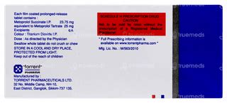 Metocard Xl 25 Tablet: Uses, Side Effects, Price & Substitutes