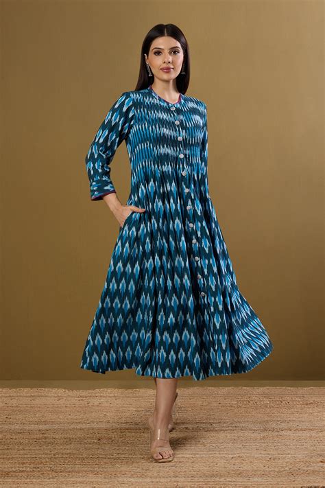 Skyline Streaks Infinity Pintuck Dress - maati crafts