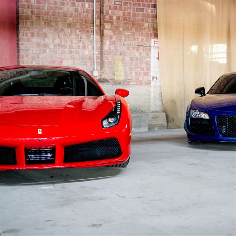 Download wallpaper 2780x2780 ferrari, car, red, garage ipad air, ipad ...