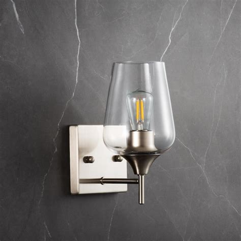 CO-Z 5.1-in W 1-Light Brushed Nickel Modern/Contemporary LED Wall ...