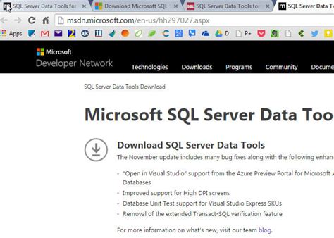 Image result for Installing SQL Server Data Tools