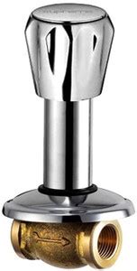 Divergent Concealed Stop Cock Flora 15 mm. Brass Chrome Plated Valve 1/ ...