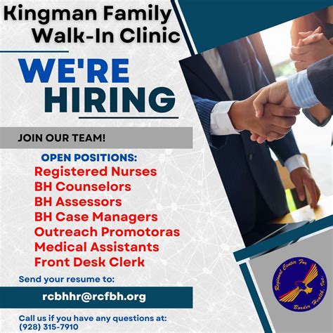 Kingman Family Walk-In Clinic Job Openings - San Luis Walk-In Clinic ...