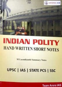 Indian Polity M. Laxmikant Short Notes ( Summary) For UPSC/PCS/SSC ...