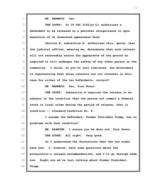 Transcript of Trump's Arraignment Hearing - The New York Times