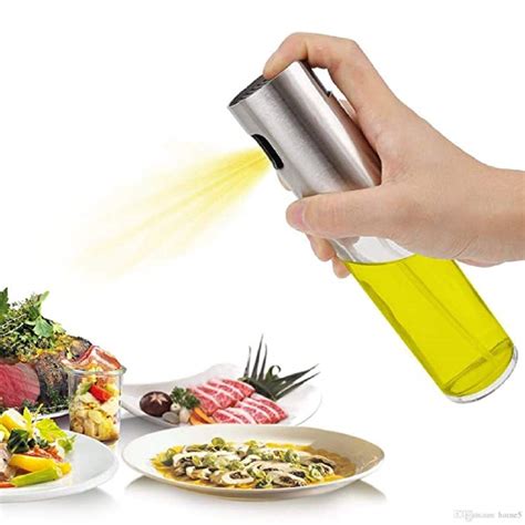 Kitchen Arena Olive Oil Sprayer, Food-Grade Stainless Steel Glass Oil ...