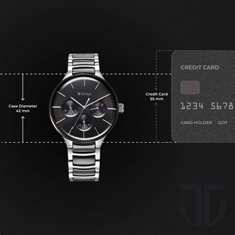 Buy Online Titan Ceramic Fusion Quartz Multifunction Black Dial Silver ...