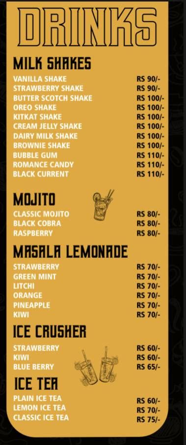 Menu at CHAI SUTTA BAR, Greater Noida, GF-26