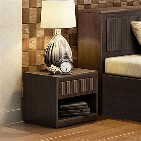 Buy Tiago Engineered Wood Bedside Table in Wenge Colour Online - 69% ...