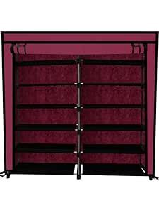 GlowSilk Multipurpose Collapsible 12 Layers Metal Shoe Stand, Shoe Rack ...