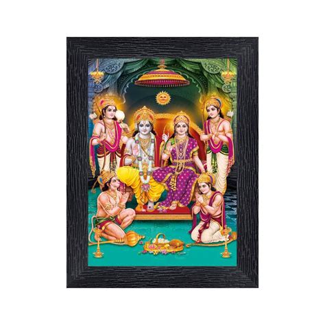 Generic PnF Ram Darbar Religious Wood Photo FPnF Rames with Acrylic ...