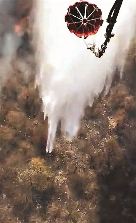 Massive fire in Sariska Tiger Reserve, Air Force choppers combat blaze