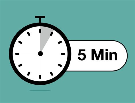 5 Minutes timer icon. Time counter stopwatch, modern clock design ...