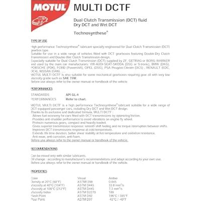 Motul Multi DCTF Dual Clutch Transmission Fluid India | Ubuy