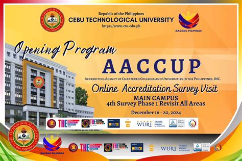 𝗖𝗧𝗨-𝗠𝗮𝗶𝗻 𝗲𝗺𝗯𝗮𝗿𝗸𝘀 𝗼𝗻 𝗔𝗔𝗖𝗖𝗨𝗣 𝗼𝗻𝗹𝗶𝗻𝗲 𝗮𝗰𝗰𝗿𝗲𝗱𝗶𝘁𝗮𝘁𝗶𝗼𝗻 – Cebu Technological ...