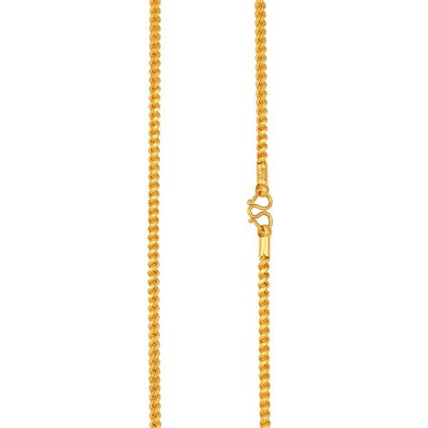 Jos Alukkas 22k (916) Yellow Gold Chain Necklace : Amazon.in: Fashion