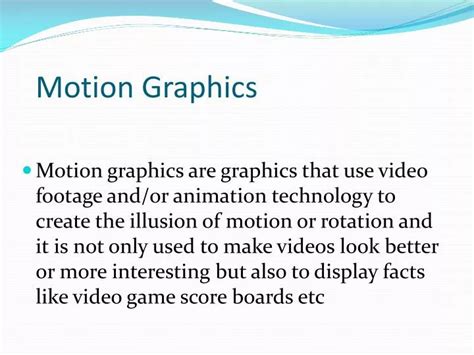 Image result for Motion Graphics PowerPoint