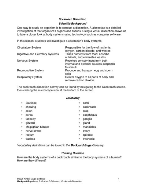 How to Dissect a Cockroach 的图像结果