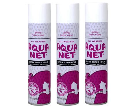 Aqua Net Hair Spray, Extra Super Hold, Fresh Fragrance, 11 oz, Pack of ...