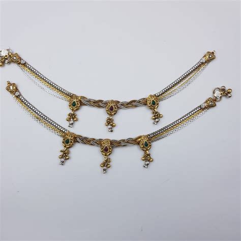 Buy Pure Silver Payal 5404-20 Online 7051180998709 - Dazzles Jewellery