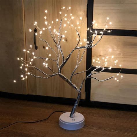 Buy 20.8 Battery Operated LED Copper Wire Lamp Tree Lights - Bonsai ...