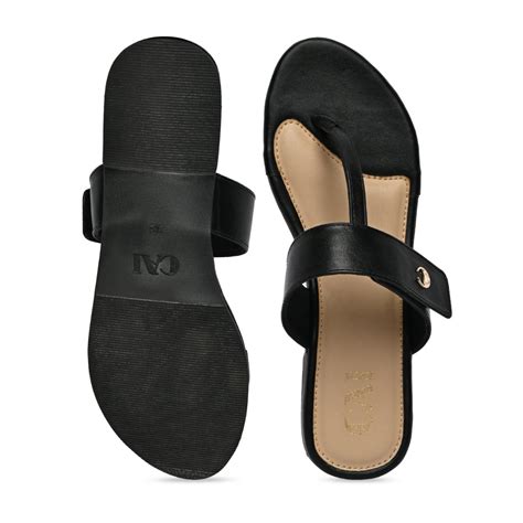 Black T-Strap Flats – The CAI Store