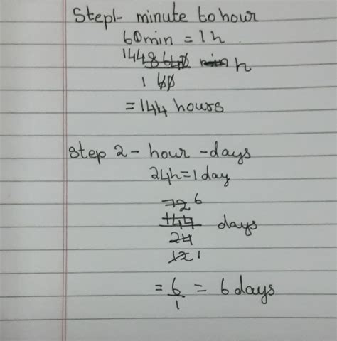 What is 8640 minutes, in days? (Remember, there are 60 mins in a hour ...