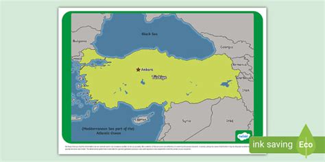Türkiye Map | Twinkl Display Resources (teacher made)