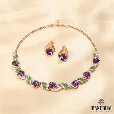 Buy Real Diamond Set Online | Real Diamond Set by Manubhai.
