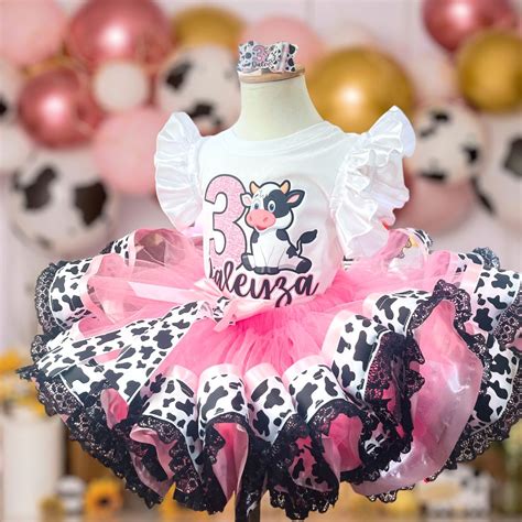 Cow dress, tutu cowgirl, tutu farm, outfit for party farm cowgirl, tutu ...