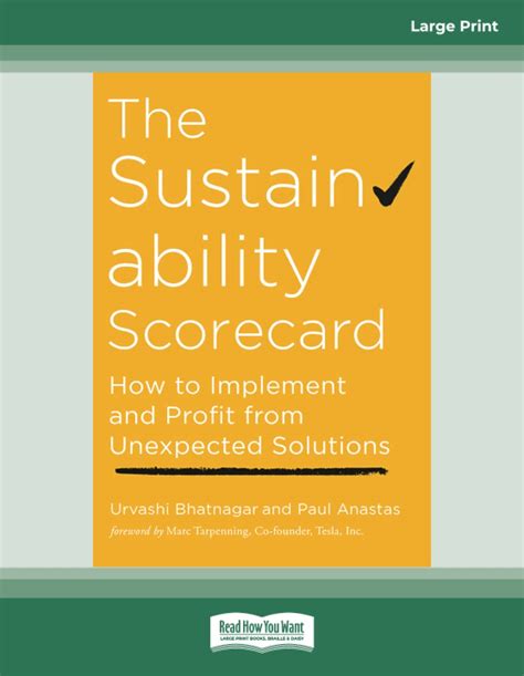 The Sustainability Scorecard: How to Implement and Profit from ...