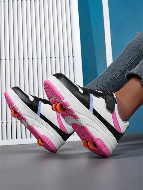 Kids Roller Skates With Removable 4 Wheels, Fashion Rollerblade Style ...