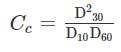 If the coefficient of uniformity of a soil is 16 and the coefficient of ...
