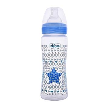 Buy Chicco Well-Being 330 ml Feeding Plastic Bottle, Advanced Anti ...