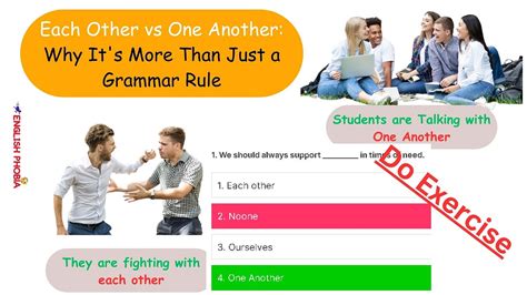 Each Other vs One Another: Why It's More Than Just a Grammar Rule | by ...