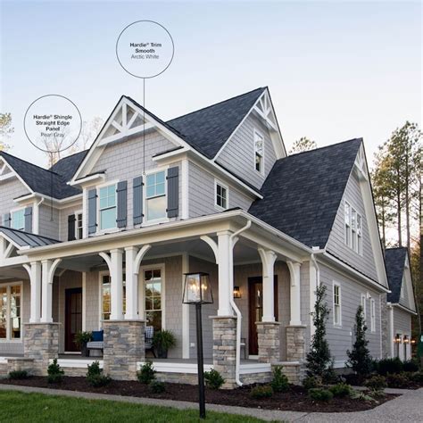 Shop James Hardie Pearl Gray Shingle Siding HZ5 at Lowes.com