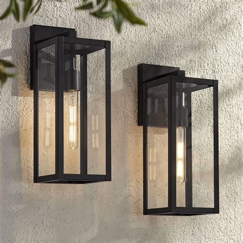 John Timberland Titan Modern Outdoor Wall Light Fixtures Set of 2 ...