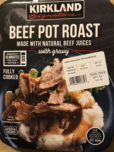 Pot Roast Beef Nutrition Facts at Angeline Barron blog