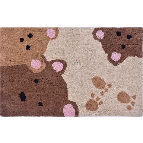 Buy Sustainable Teddy In The Bath Cotton Bathmat on Brown Living™