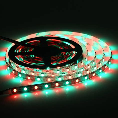 Buy SRTCLLT RGBIC WS2812B LED Strip Lights 16.4FT 150 LEDs, DC 5V ...
