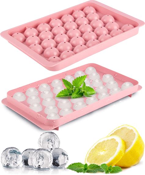 Amazon.com: Milano Home Ice Cube Trays for Freezer - 33 PCS Round Ice ...