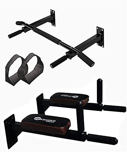 IRIS Fitness Wall Mounting Bar for Dips, Leg Raise and Multiple ...