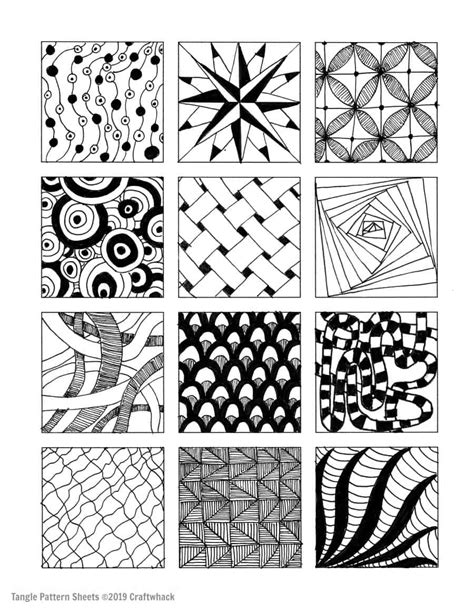 Zentangle Patterns 的图像结果