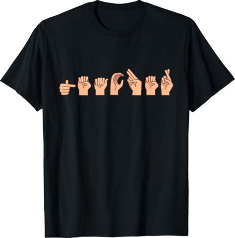 ASL Teacher Sign Language Hand Signs Deafness T-Shirt - Walmart.com
