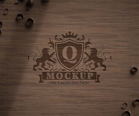Modelo de gravura em textura lenhosa desgastada | PSD Premium