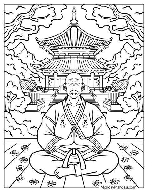 Karate Coloring Pages 的图像结果