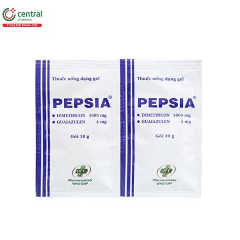 Thuốc Pepsia dạng gel làm giảm đầy hơi, ợ chua, ợ nóng