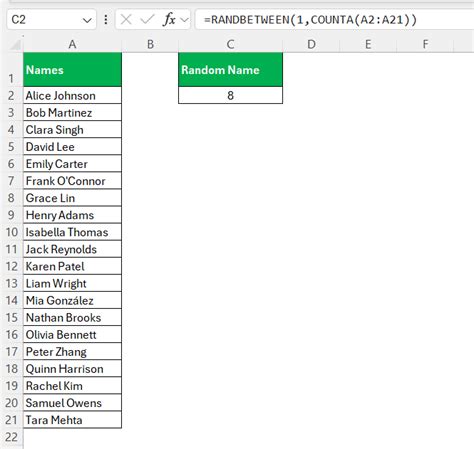 Random Name Generator Excel 的图像结果